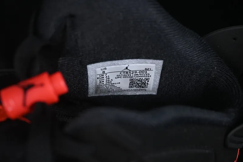 All categories Air Jordan Jordan series basketball shoes Air Jordan 6 GX foreign trade version Air Jordan 6 "Infrared" AJ6 Joe 6 new black infrared CT8529-001
